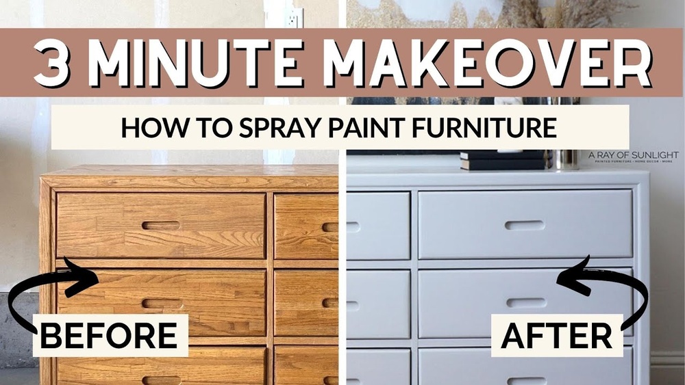 How to Spray Paint Bedroom Furniture