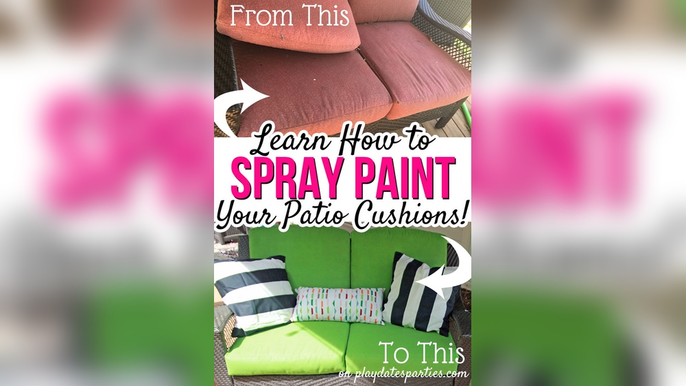 Can You Spray Paint Outdoor Furniture Cushions