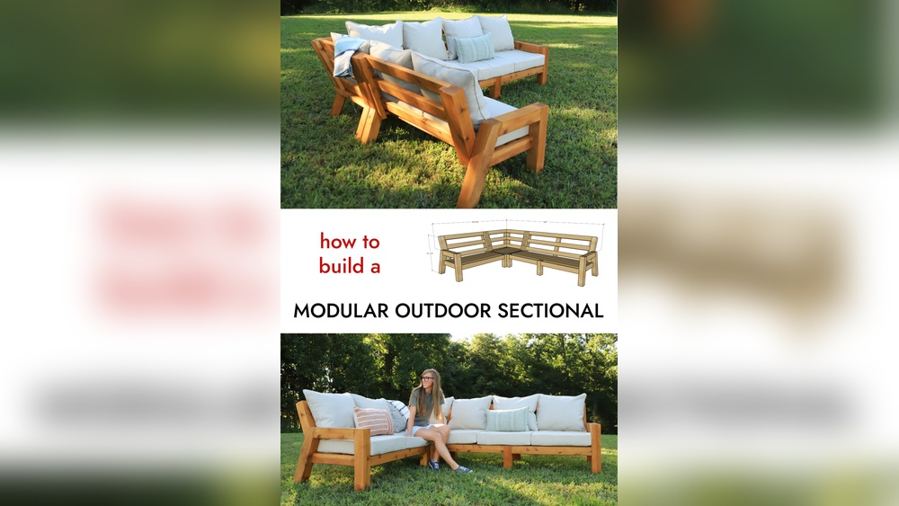 How to Build Outdoor Sectional Patio Furniture