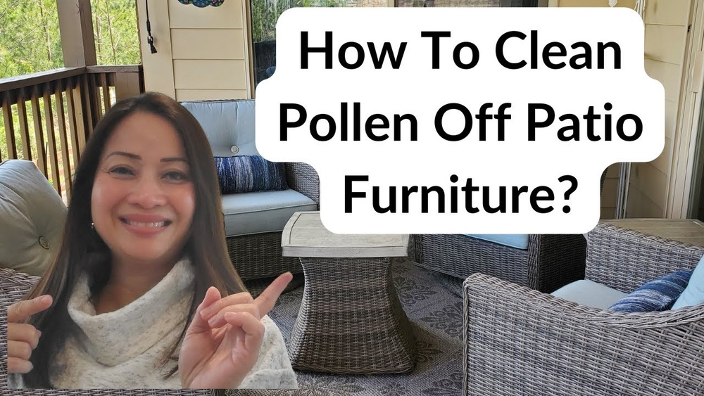 How to Clean Pollen from Outdoor Furniture