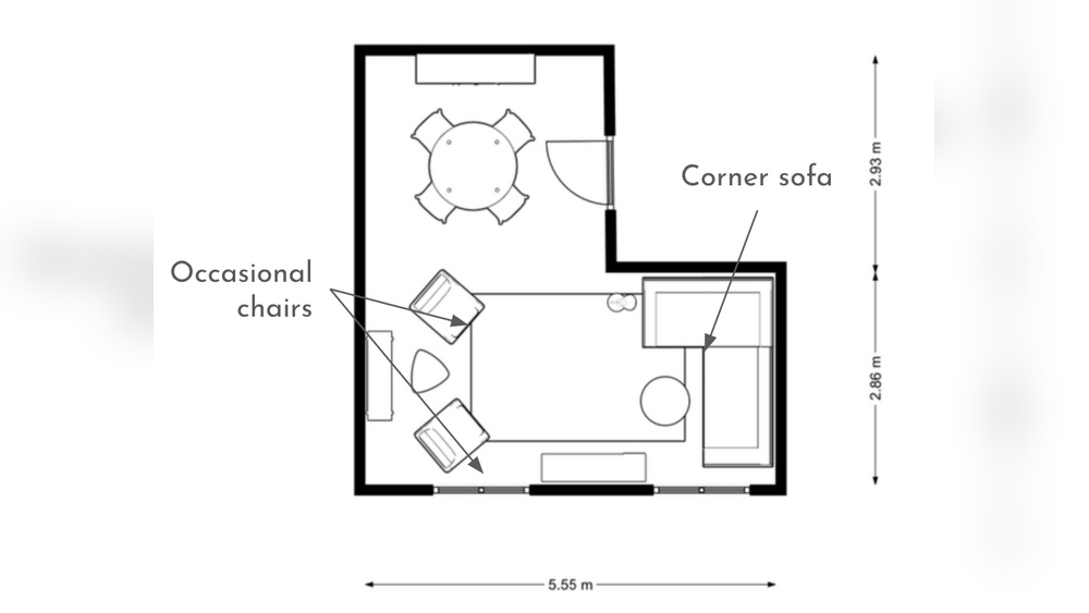 How to Layot Furniture in an El Shape Living Room