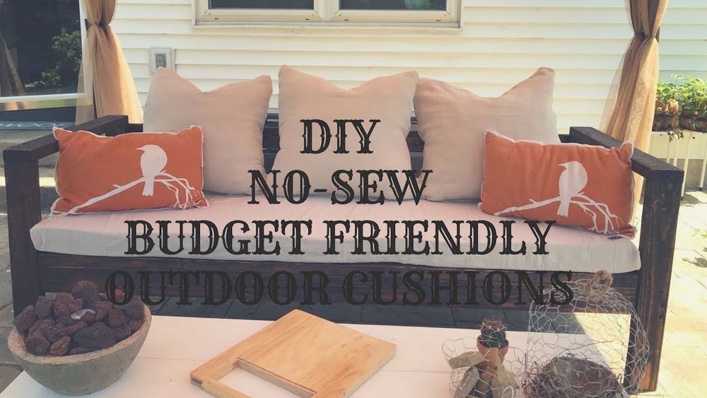 How to Make No Sew Cushions for Outdoor Furniture