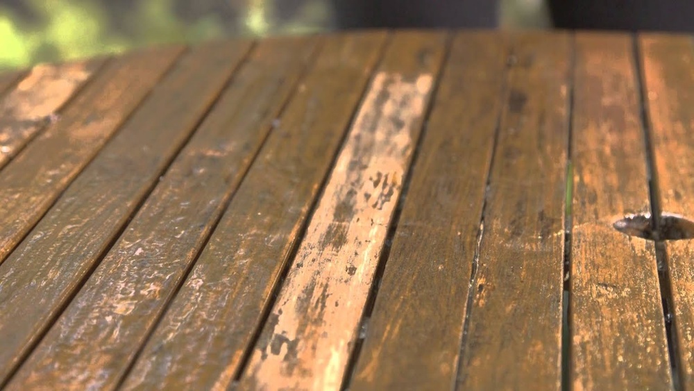 How to Remove Paint from Outdoor Wood Furniture