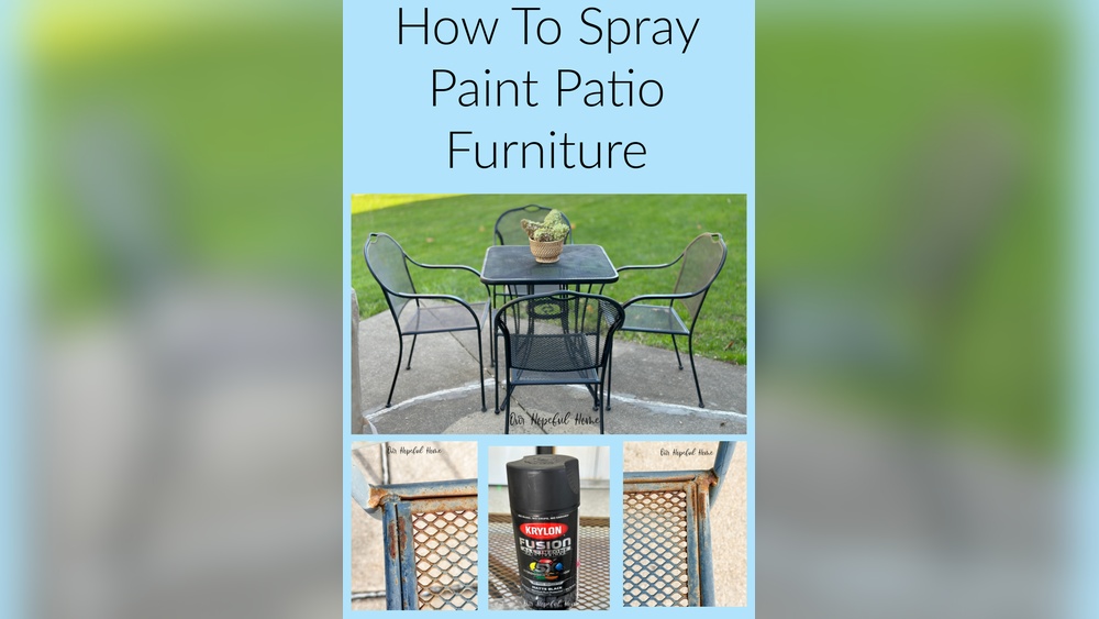 How to Spray Paint Wrought Iron Outdoor Furniture