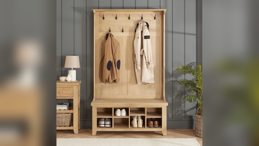 Oak Hallway Furniture Shoe