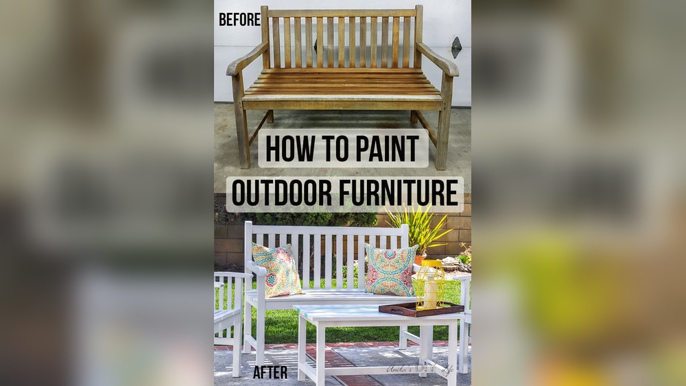 What to Paint Outdoor Wood Furniture With