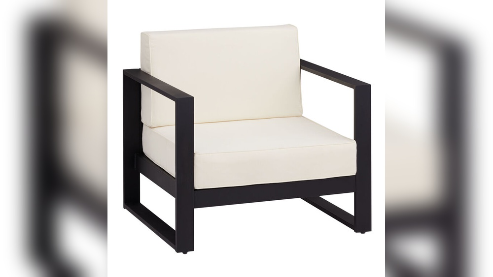 What was the First Metal Glider Outdoor Furniture Color Made