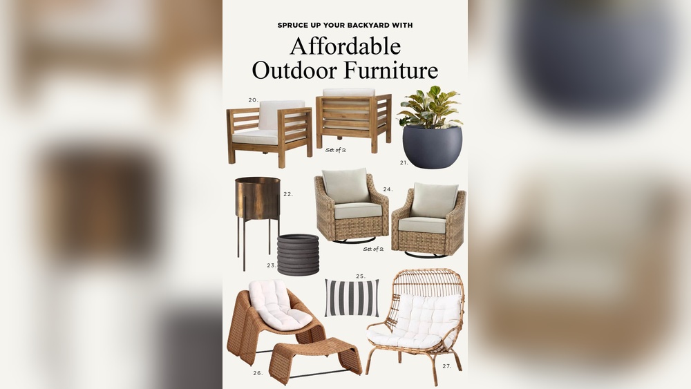 Where to Find Affordable Outdoor Furniture