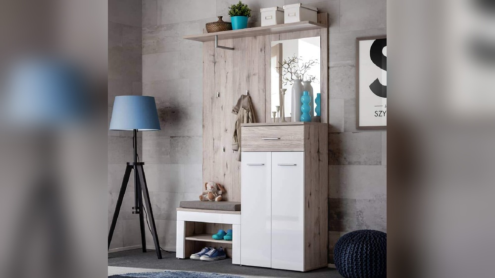 White And Oak Hallway Furniture