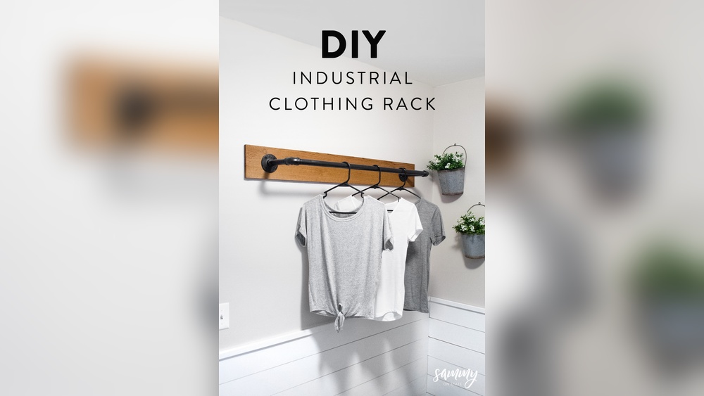 How to Build a Coat Rack Out of Black Pipe