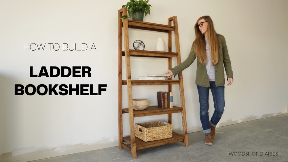 How to Build a Ladder Bookshelf