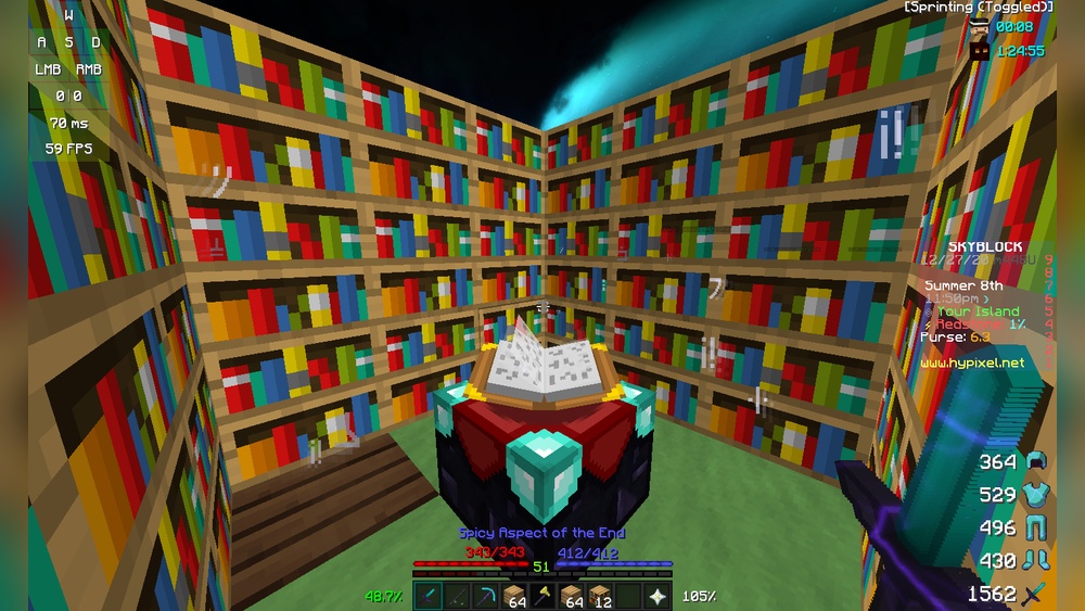 How to Get Higher Bookshelf Power in Hypixel Skyblock