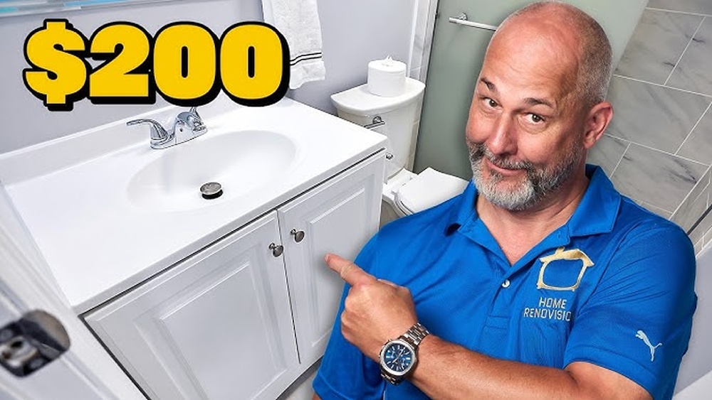 How to Install a Bathroom Vanity Cabinet Video