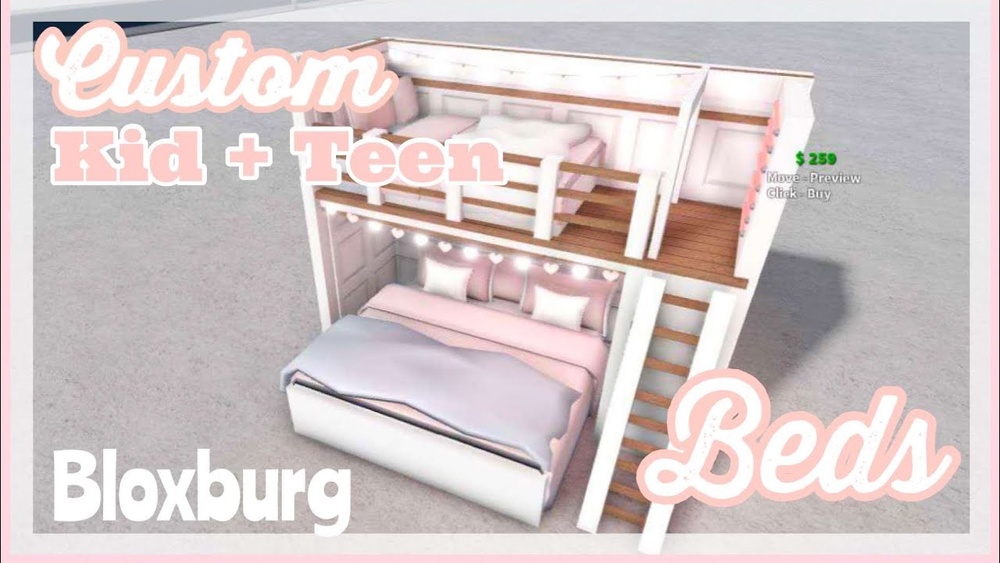 How to Make a Bunk Bed in Bloxburg