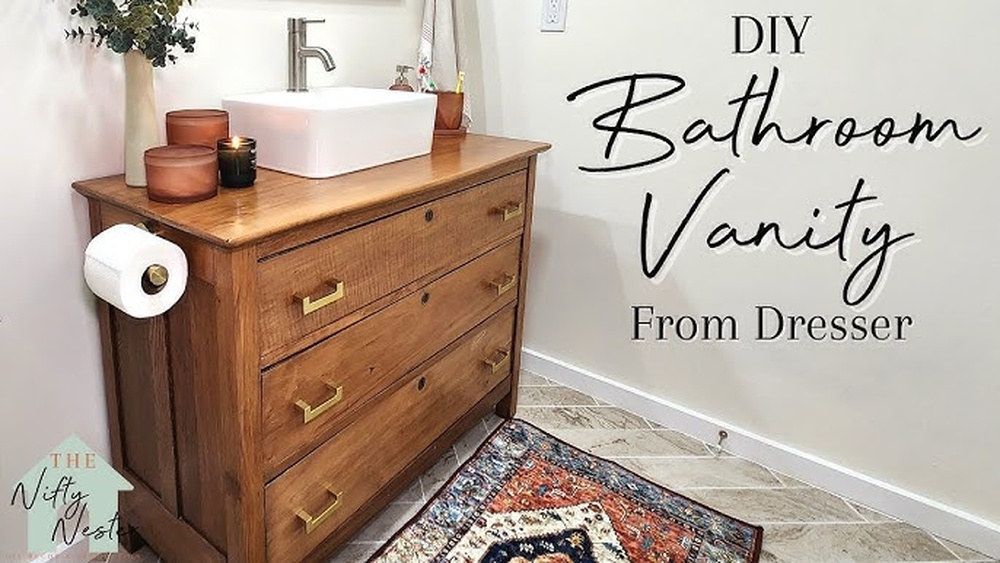 How to Make a Cabinet into a Vanity