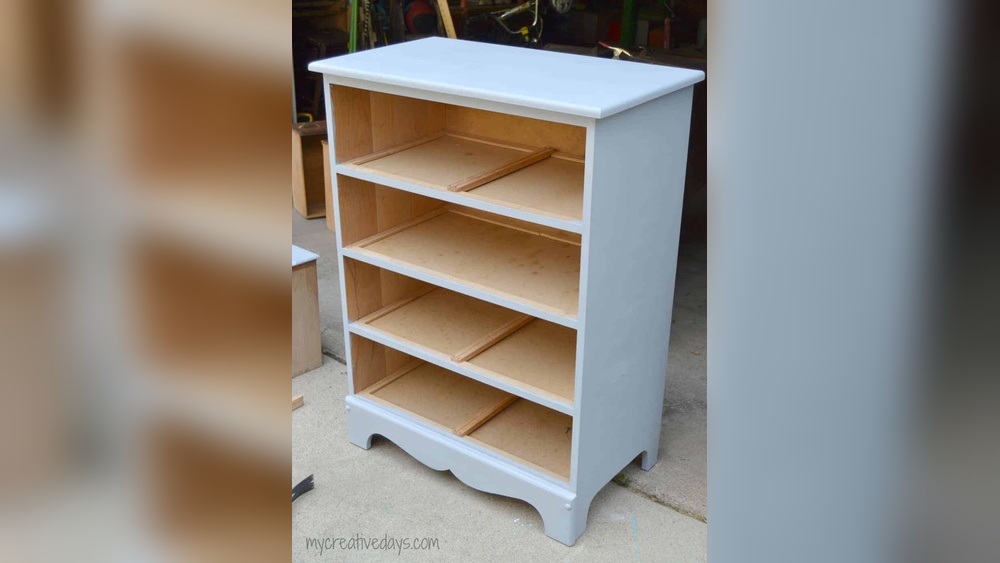How to Make a Dresser into a Bookshelf