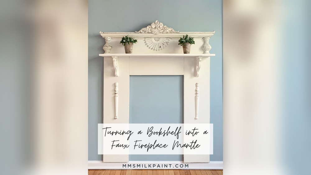 How to Make a Fake Fireplace Out of a Bookshelf