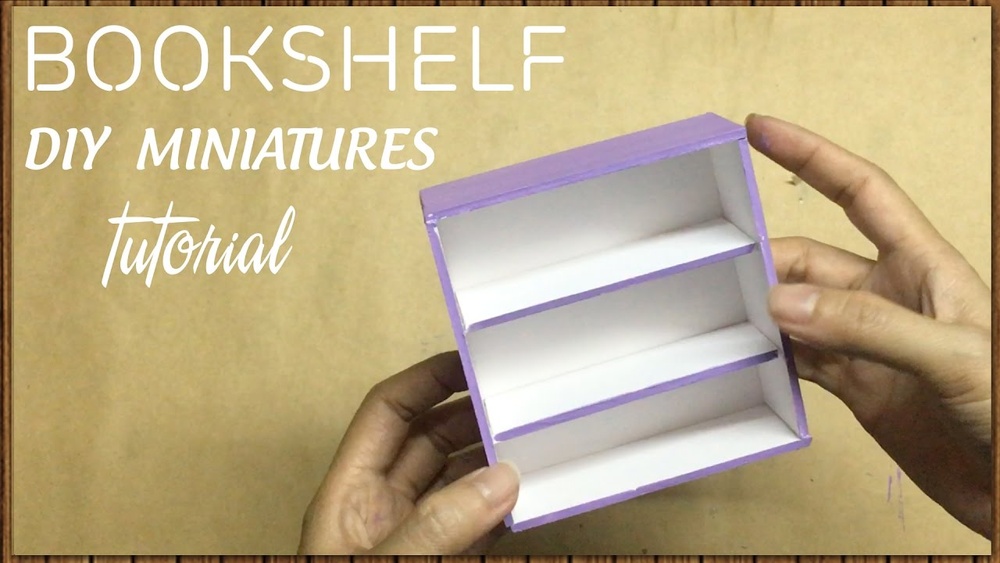 How to Make a Mini Bookshelf Out of Cardboard