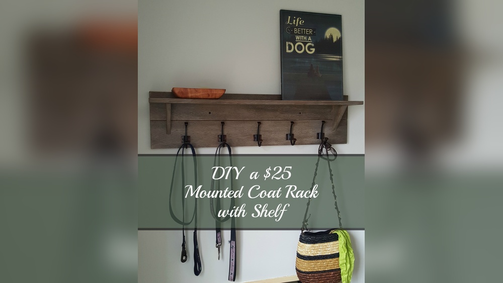 How to Make a Wall Mounted Coat Rack With Shelf