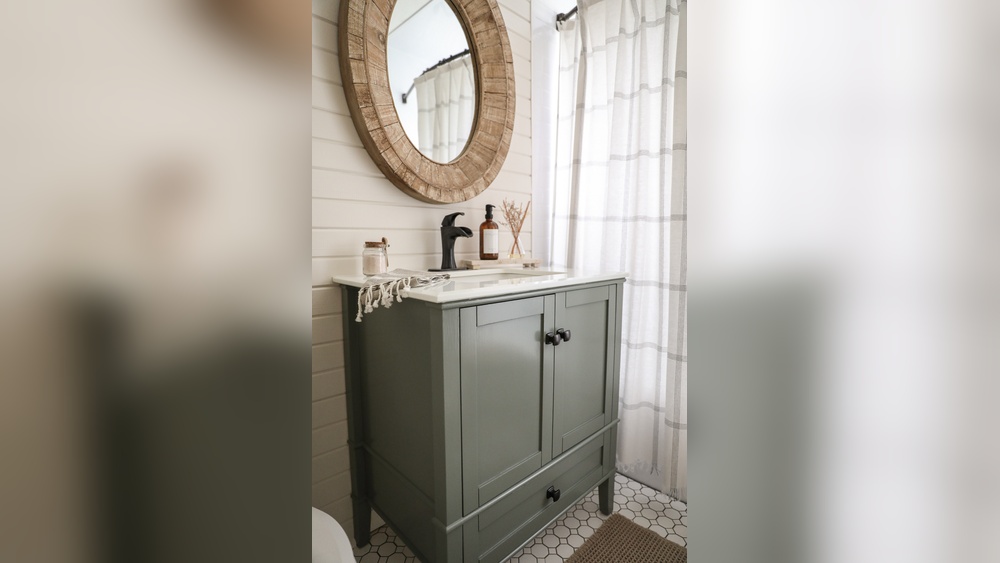 How to Paint a Bathroom Vanity Cabinet
