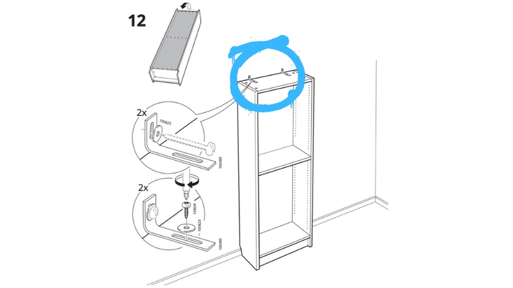 How to Secure Ikea Bookshelf to Wall