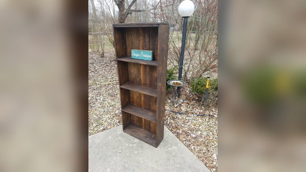 How to Stain Wood Bookshelf