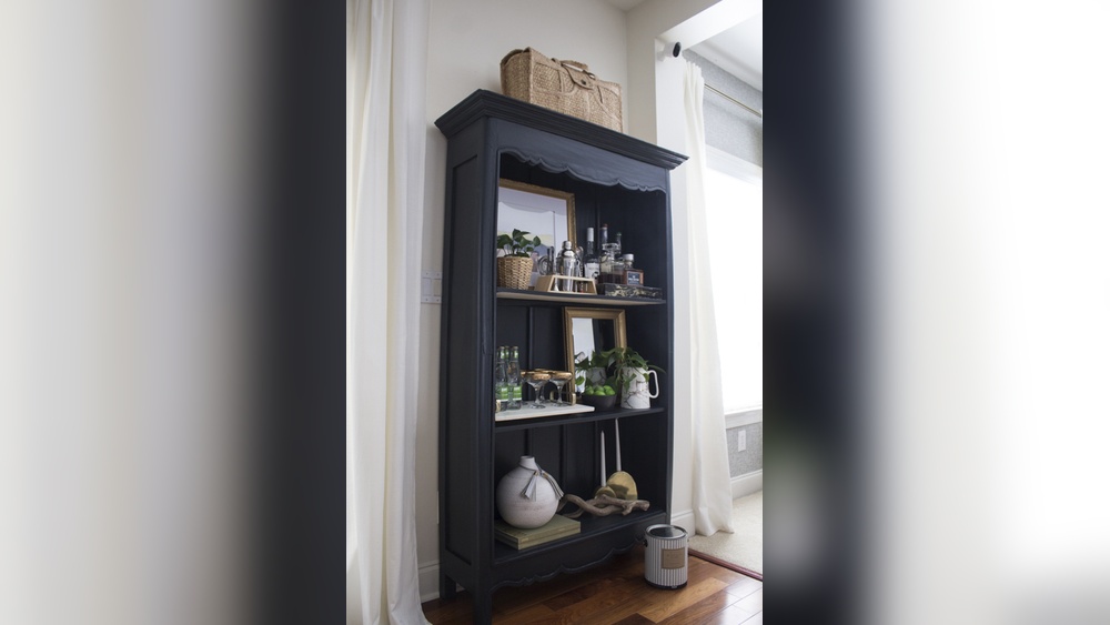 How to Turn a Bookshelf into a Bar