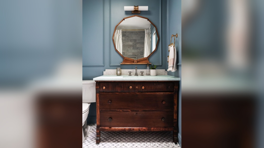 How to Turn a Cabinet into a Vanity