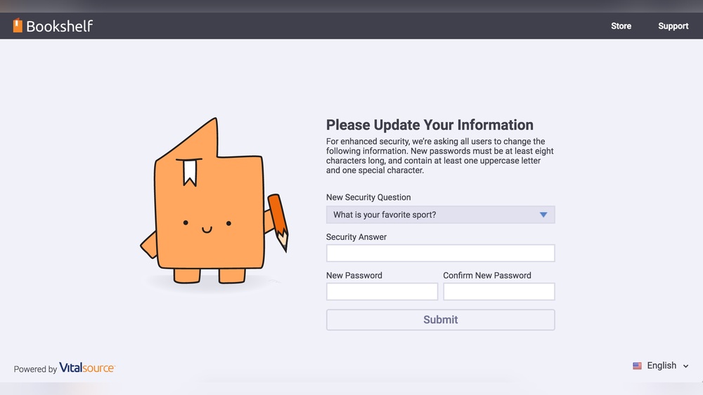 What is the Latest Update of Bookshelf Powered by Vitalsource