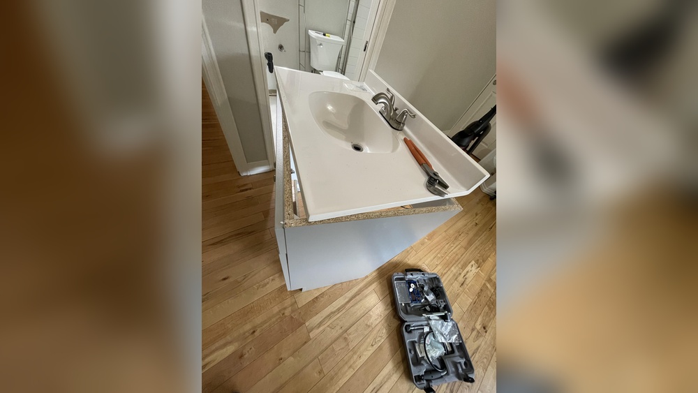 What Ot Use to Attach Vanity Top to Cabinet